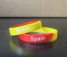 2 Pc Spain Spanish World Cup 2026 2 Pack Wristband Bracelet Soccer World Cup