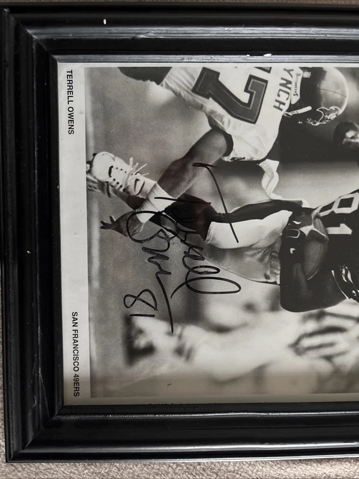 Imagen autografiada (firmada) de Terrell Owens - 12,5”x10,5” - San Francisco 49ers Foto 3 de 4
