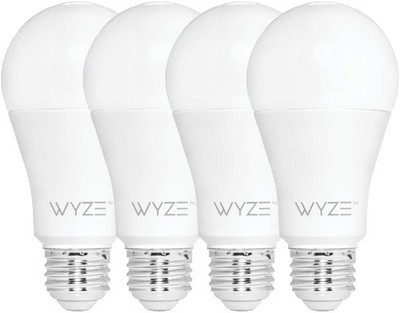 Wyze Labs WLPA19V2-4PK Smart Bulb, 4 Count, White