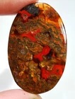 49 Ct 5X25X39 mm Natural Turkey Red Stick Agate Oval Cabochon Gemstone B-293