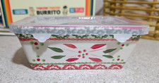 TEMPTATIONS Holiday 12oz Ceramic Loaf Pan w/ Lid PPP-HLD-973196