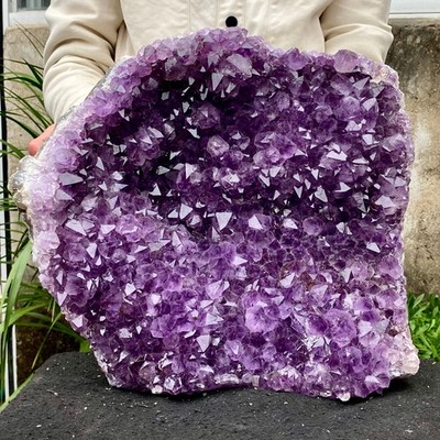 32.16LB Natural Amethyst Cluster quartz cluster crystal mineral specimen Healing
