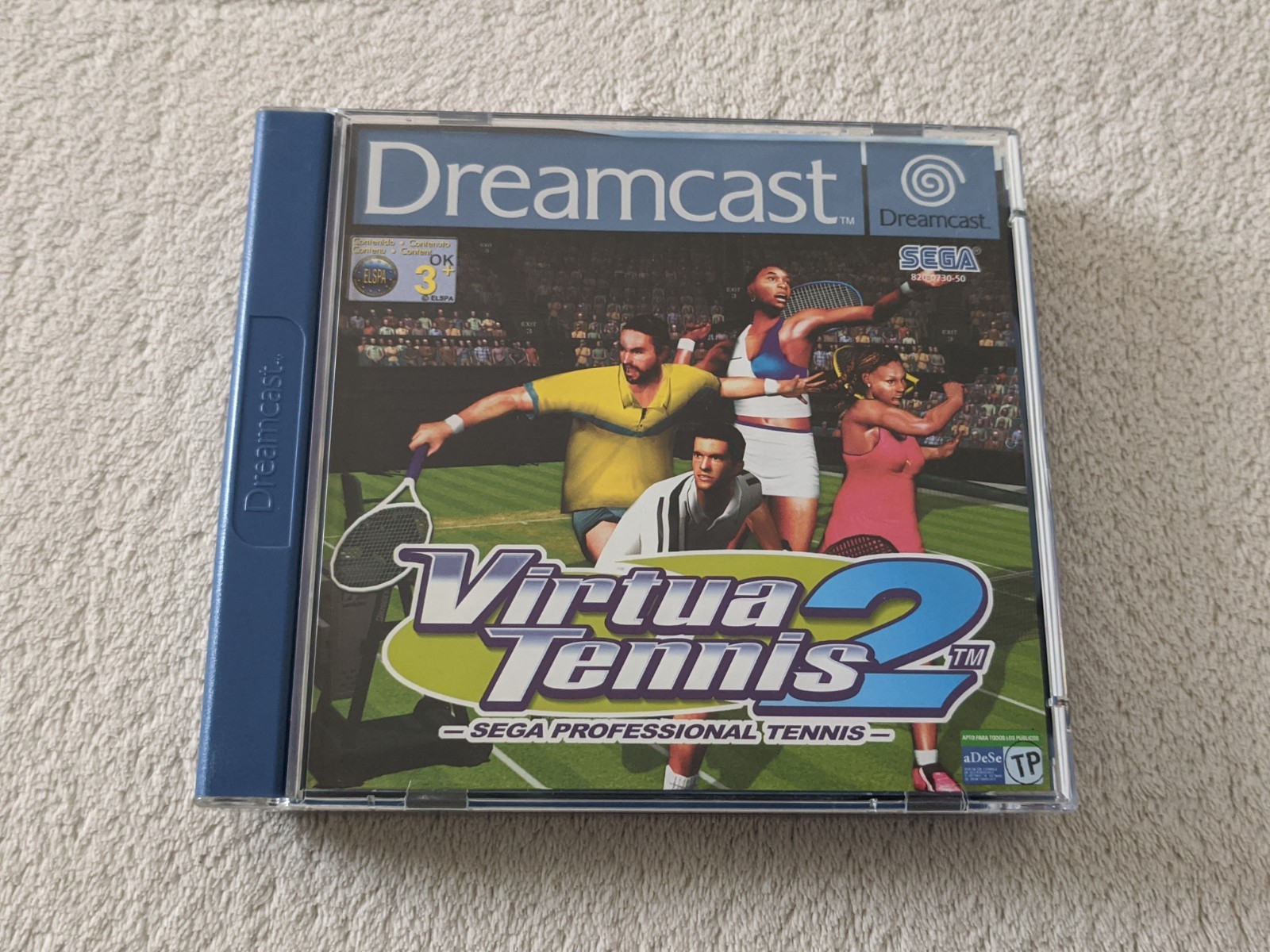 Virtua Tennis 2 jeu Dreamcast complet version PAL - très bon état