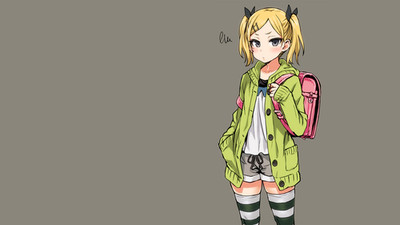 Anime simple background girls shirobako yano erika Custom Gaming Mat Desk