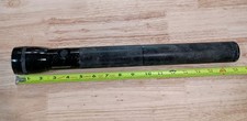 Vintage BRINKMANN Flashlight 17” Black 5 D Cell USA TESTED WORKING!