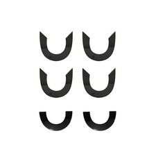 Pocket Bracket Corners Horse Shoe Pool Snooker Billiard Table ATS Black Chrome