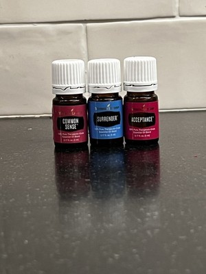 Young Living TRIO Of 5ML Essential Oils  Acceptance Surrender Common sense.  NEW