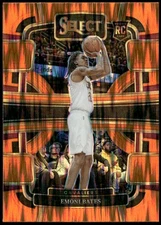 2023-24 Panini Select #67 Emoni Bates Orange Flash Prizms Rookie E1