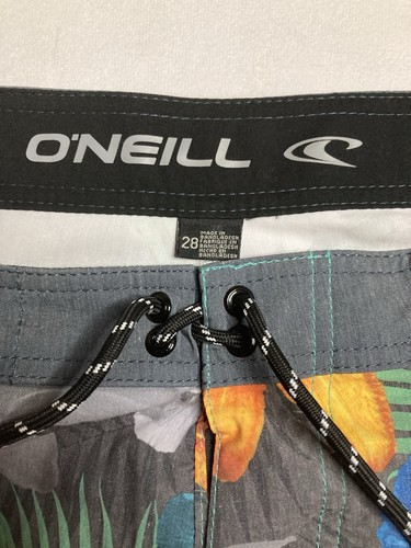 Oneill Mens Board Shorts Size 28 Medium Floral Swim Surf Shorts - Picture 3 of 7