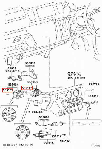 Genuine Hilux TGN26 TGN16 TGN10 KUN36 KUN35 KUN26 KUN25 Heater Control Bulb - Picture 8 of 9