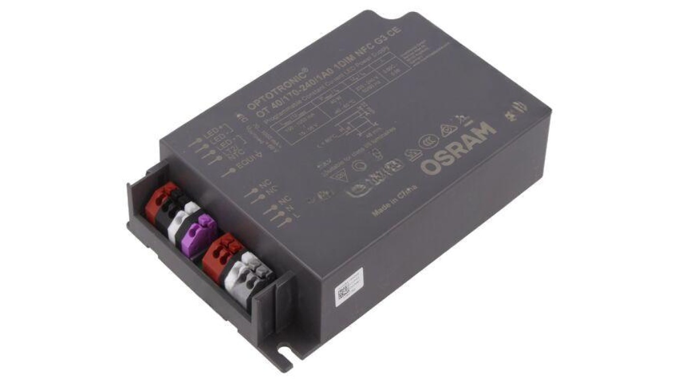 40W LED Switching Power Supply OT 40/170-240/1A0 1DIM NFC 3