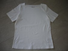 Modisches Green Cotton by Peter Hahn Shirt weiss kurzarm Gr. 38 Neu!