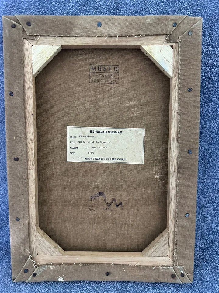 Pintura PAUL KLEE óleo sobre lienzo firmada estampada vintage Foto 2 de 4