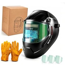 GNI 180&deg; Panoramic Welding Helmet Auto-Darkening, Solar Powered Weld Large