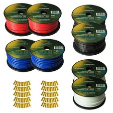 Harmony Car Primary 12 Gauge Power or Ground Wire 800 Feet 8 Rolls Multi Color
