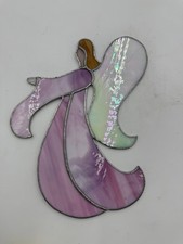    Stained Glass Angel W/ Built In Hook - Sun Catcher Ornament   