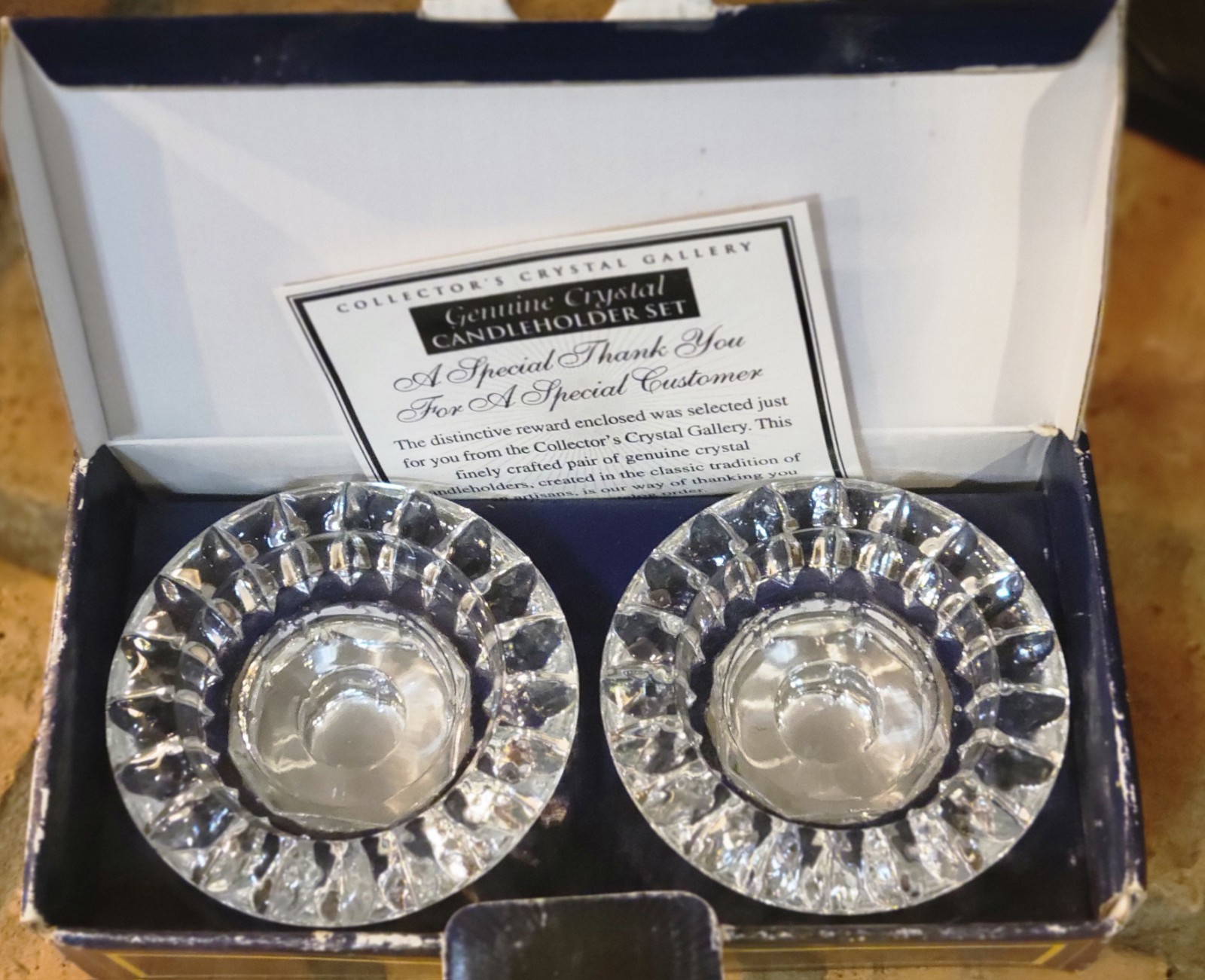 S Set Of 2 In Box, Collector&rsquo;s Crystal Gallery