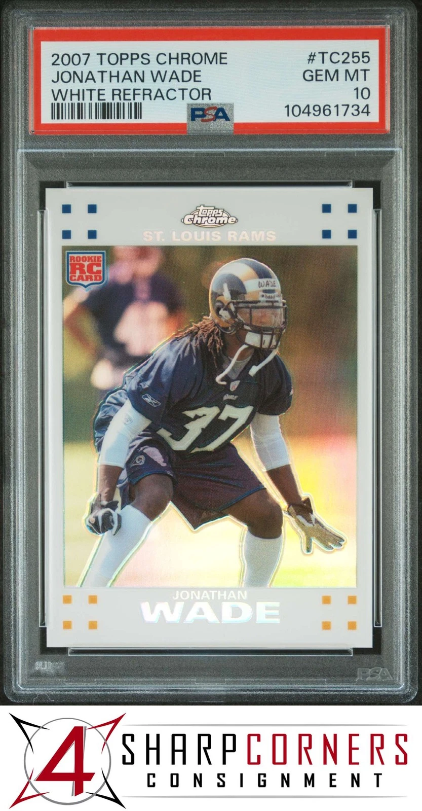 Jonathan Wade Topps Chrome #TC255 White Refractor