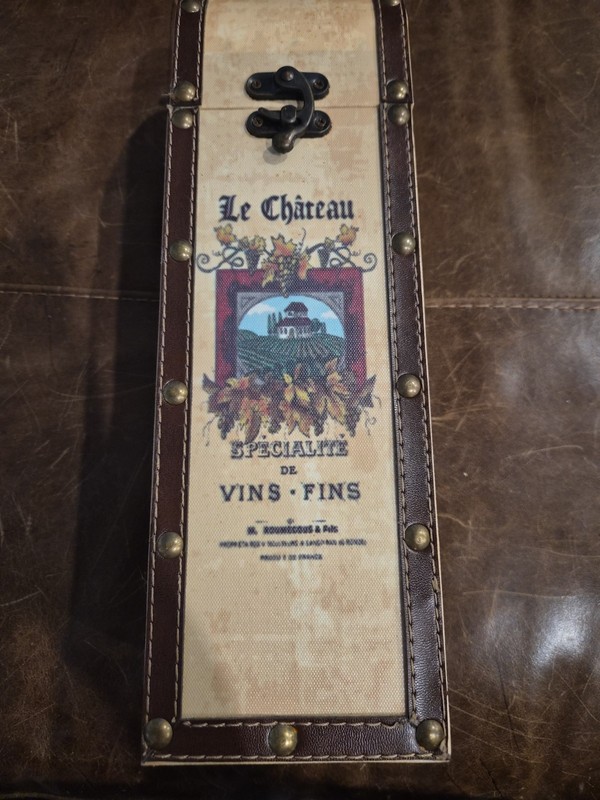 vintage wooden wine box