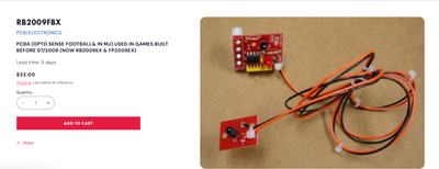 Quarterback Pro Arcade Game sensor