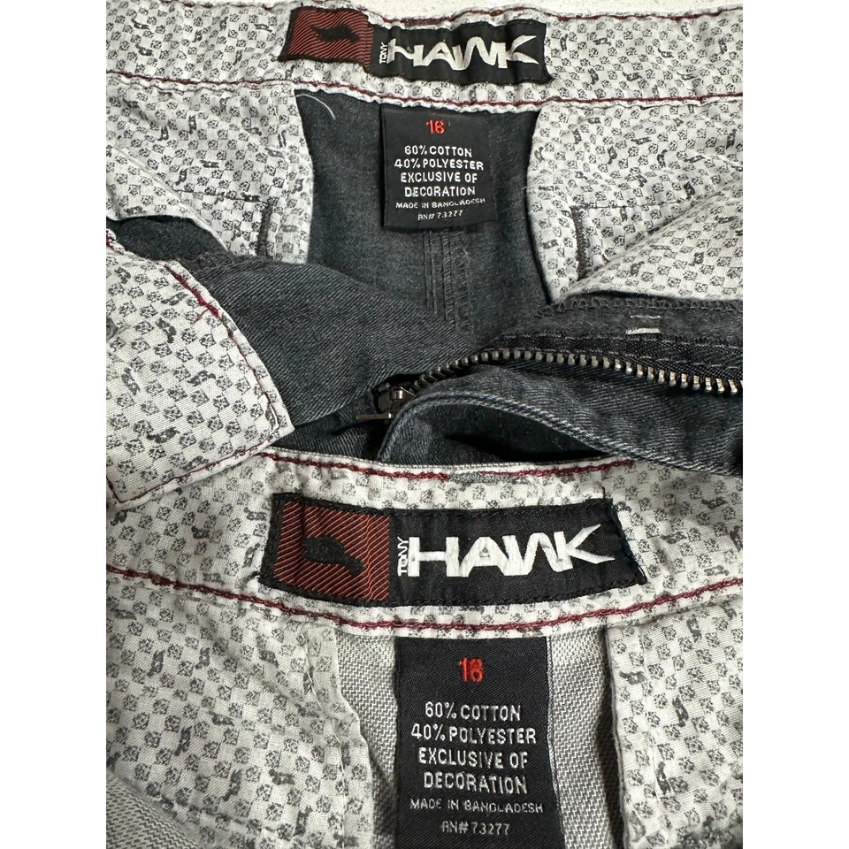 Tony Hawk Niños Board Shorts Talla 16 LOTE de 2 Escuela de Skateboarding Foto 2 de 4