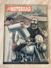 Magazine moto "das Motorrad" N° 22 1952 Salon de Paris 6 jours international etc