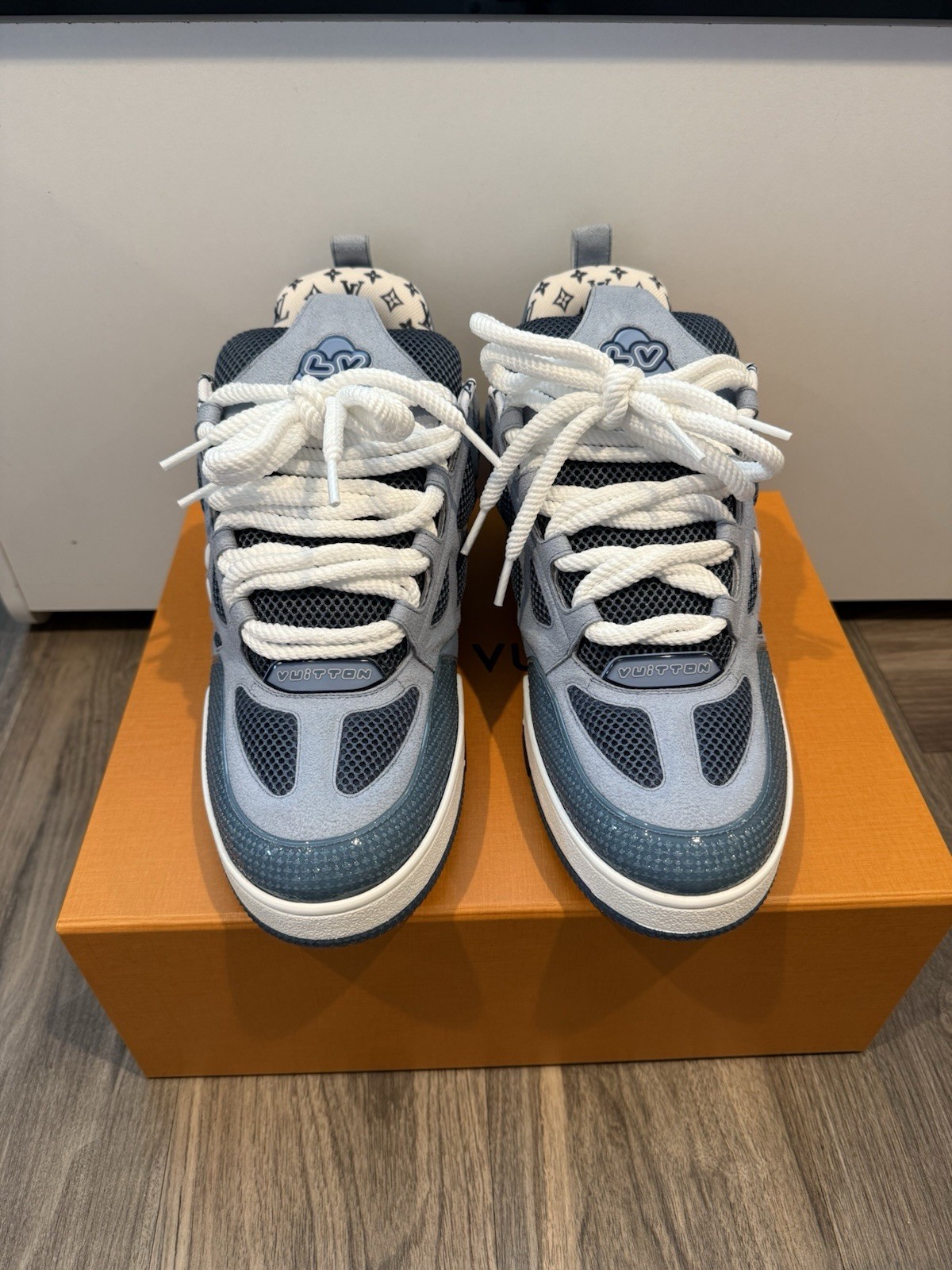 Louis Vuitton Skate Sneakers blue grey & White