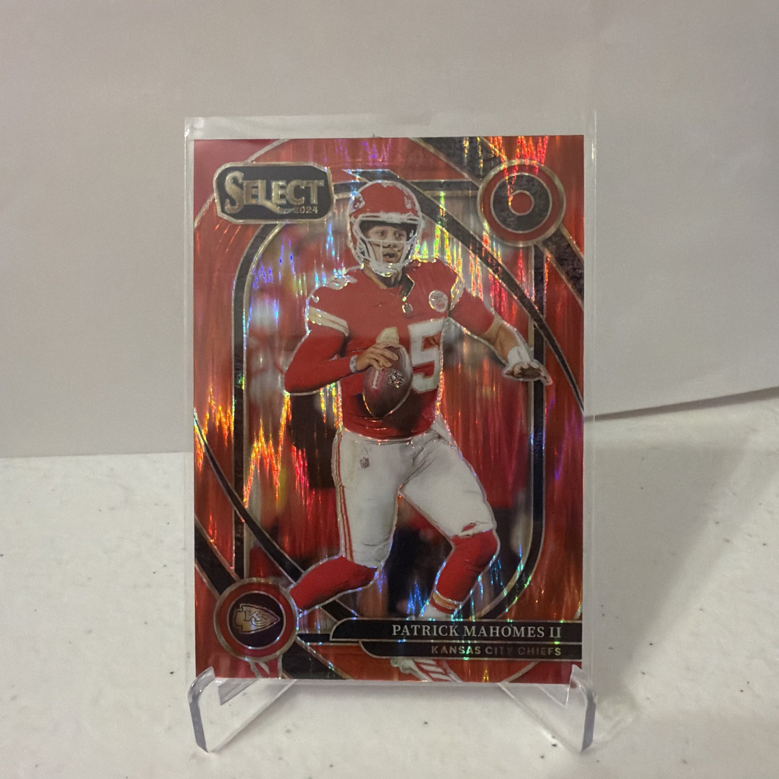 2024 Panini Select - Club Level Patrick Mahomes II #223 Red Shock Prizm /249