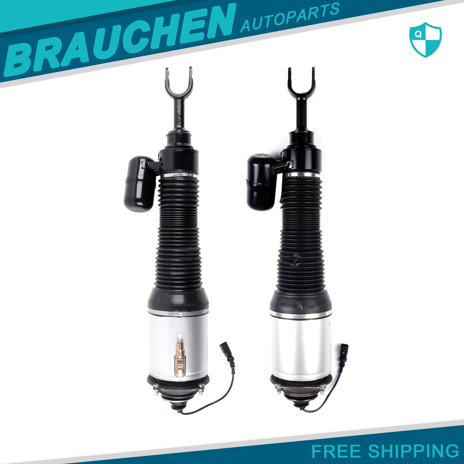 Pair Front Air Suspension Shock Strut For Bentley Continental GT GTC Supersports