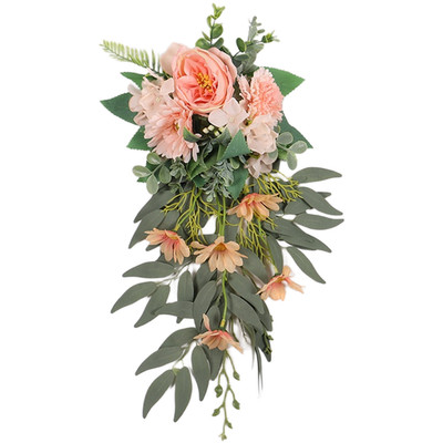 Künstliche Blume Stuhl Rücken Dekorationen für Hochzeit Empfang Nordisches De