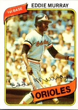 1980 Topps - Eddie Murray 1st Base Orioles #160