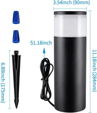 Lights Outdoor Landscape Pathway 5Cct Low Voltage Bollard Glass Lens 4.5W 320Lm