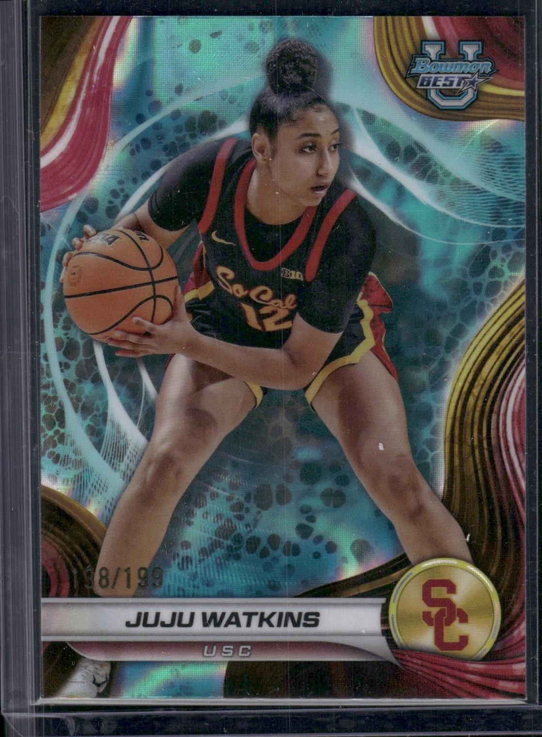 2024-25 Bowman's Best U #37 Juju Watkins Aqua /199