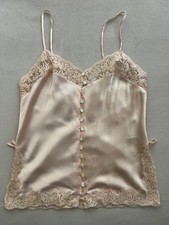 Christian Dior by John Galliano 1997 vintage lace trim silk camisole