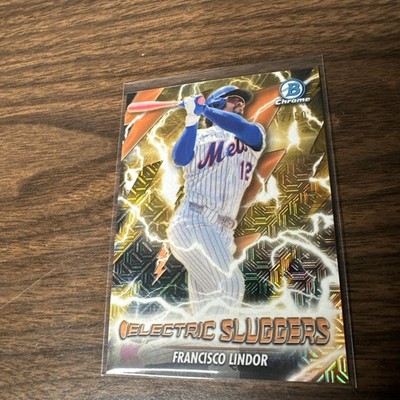 2026 Topps Bowman Chrome Electric Sluggers Gold Francisco Lindor /50