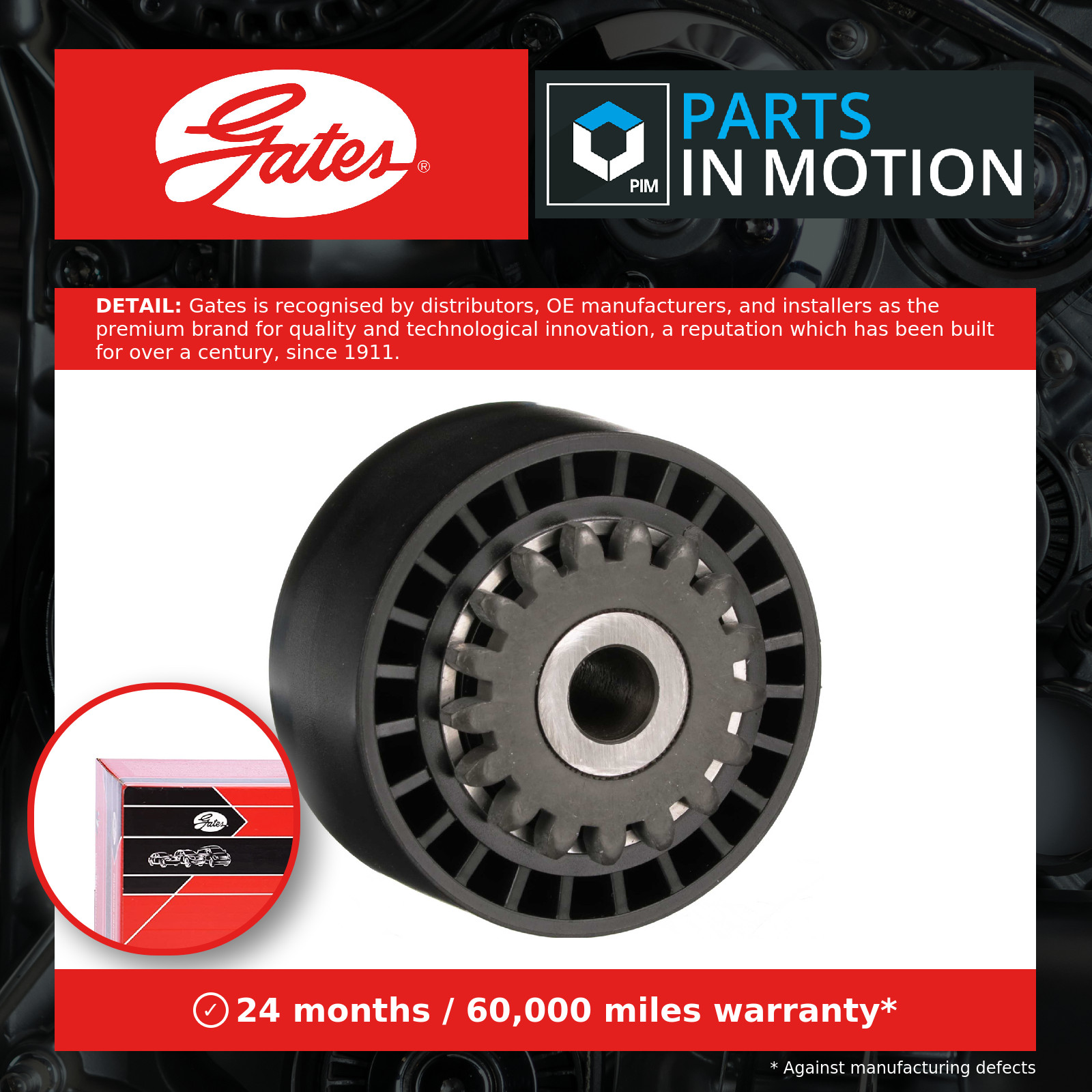 Fits GATES T39056 V-RIBBED BELT PULLEY ⭐UK Stock⭐ - Image 2