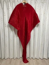 PLEATS PLEASE ISSEY MIYAKE PP42-AD151 Long Dress Madame-T Cape Shawl Poncho RARE