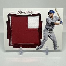 2017 Panini Flawless Baseball Corey Seager Jumbo Ruby Relic Patch /15 Jersey