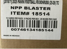 2025 Panini Donruss Football NFL Factory Sealed 20 Box Blaster Case