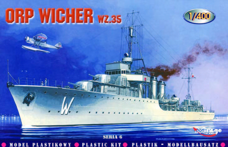 Mirage Hobby 40068 - 1:400 Destroyer ORP Wicher 1935 - New