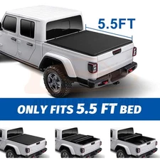 For 2007-2021 Toyota Tundra 5.5feet Soft Bed Vinyl Tri-Fold Tonneau Cover