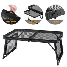 3ft Portable Picnic Table with Wing Panels Folding Outdoor Camping Table