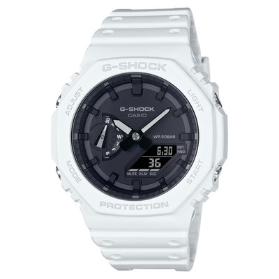 Casio G-Shock GA2100-7A Carbon Core Ana-Digi Men's White/Black Watch
