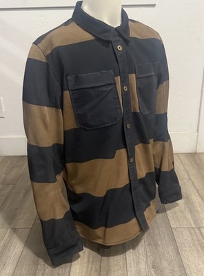 REV IT Tracer Air motorcycle riding overshirt Jacket black/brown men s size XL
