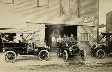 Buick Motor Cars Men Driving RPPC Photo Postcard COPY