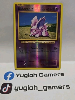 POKEMON NIDORAN 43/108 XY EVOLUTIONS REVERSE HOLO LIGHT PLAYED | eBay
