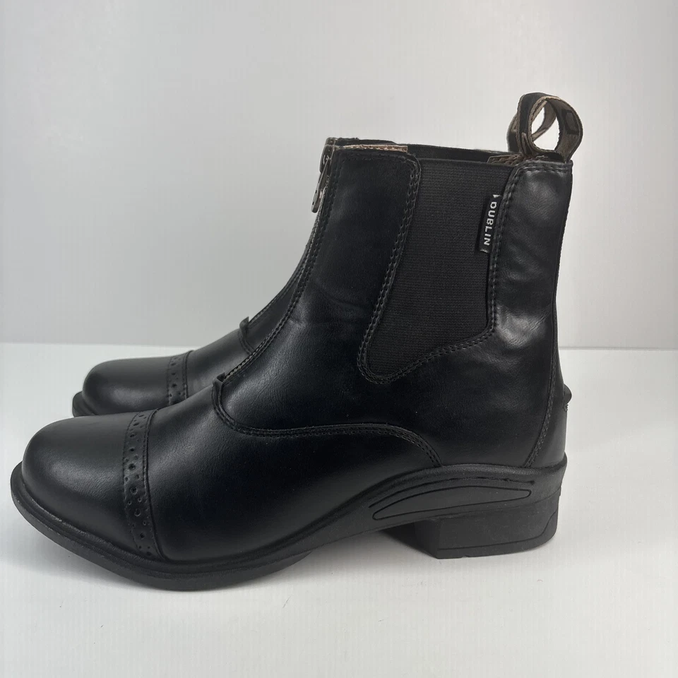 Женские сапоги для верховой езды на лодыжке на молнии Dublin Altitude размер США 8 черные - Изображение 3 из 4
