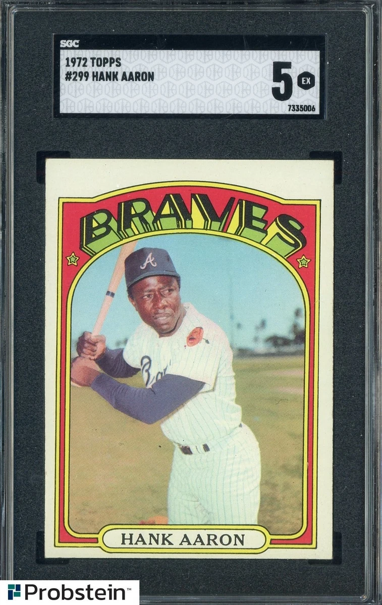 Hank Aaron 5 Graded Baseball Sports Trading Cards & Accessories