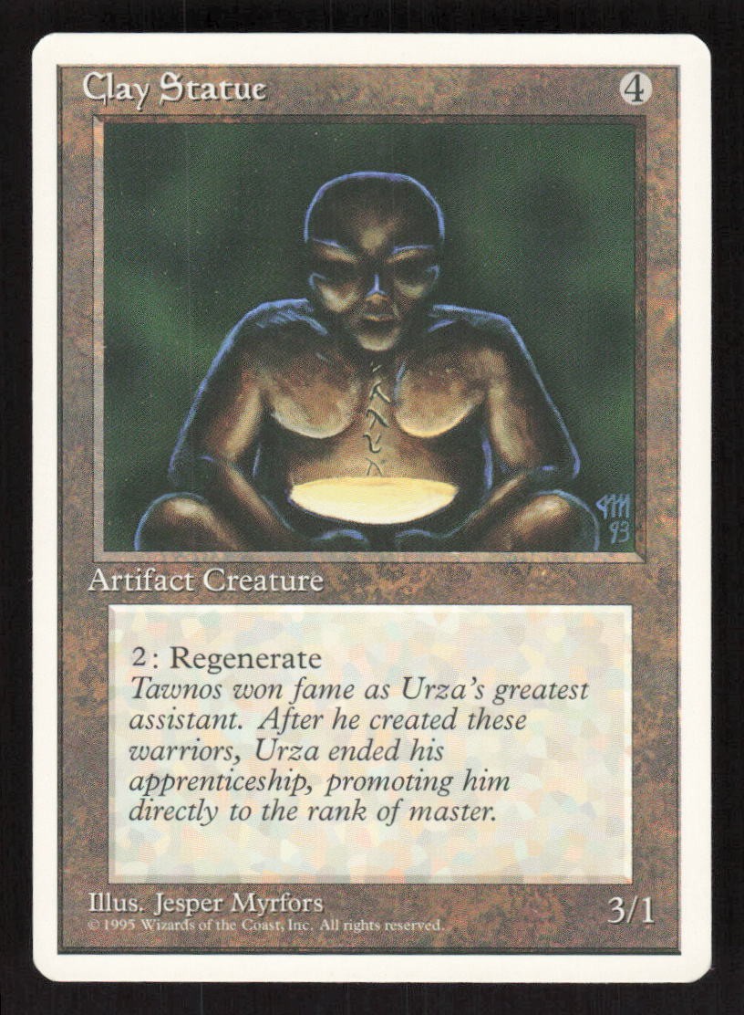 1995 Clay Statue Fourth Edition MTG