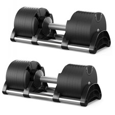 Coppia Manubrio Pesi Palestra Casa Da 2 A 32 Kg - 16 Livelli Regolabili Set Con 